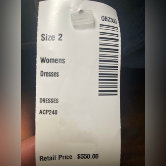 NWT La Femme Champagne Beaded Key Neck Mock Neck Evening Gown / Formal Dress - Picture 8 of 8